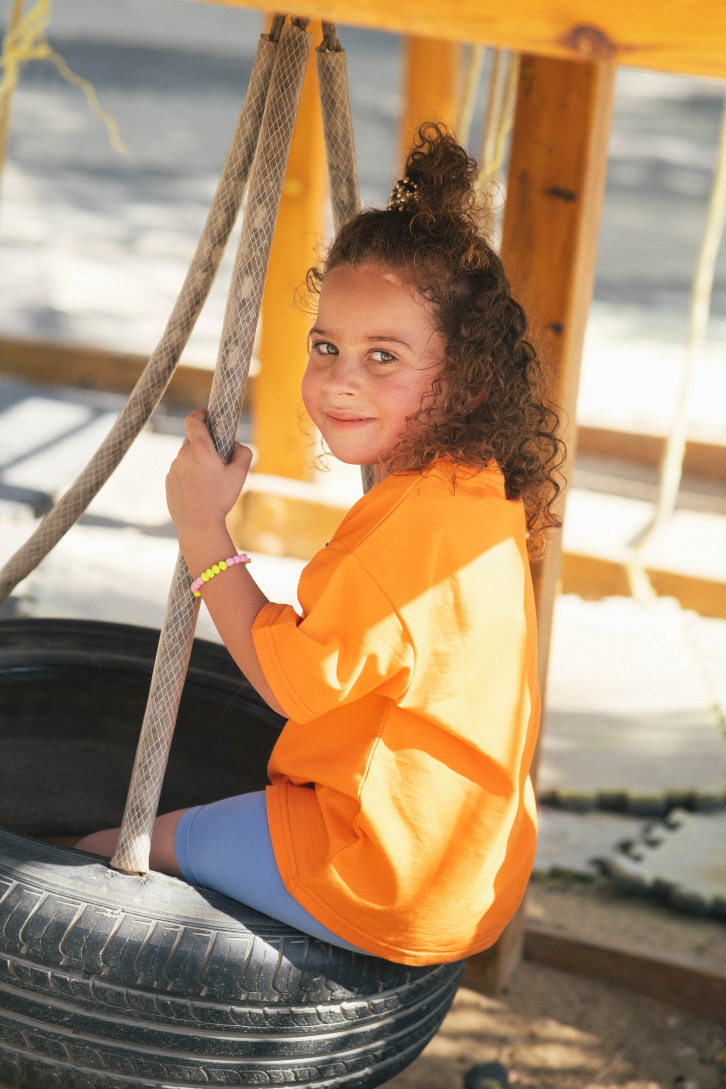Orange Over-sized Tee