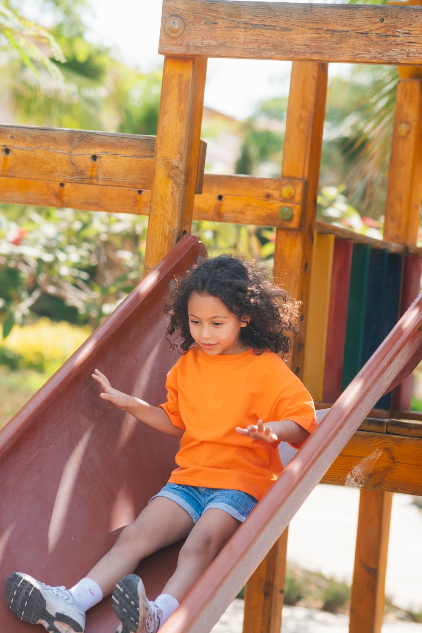 Orange Over-sized Tee