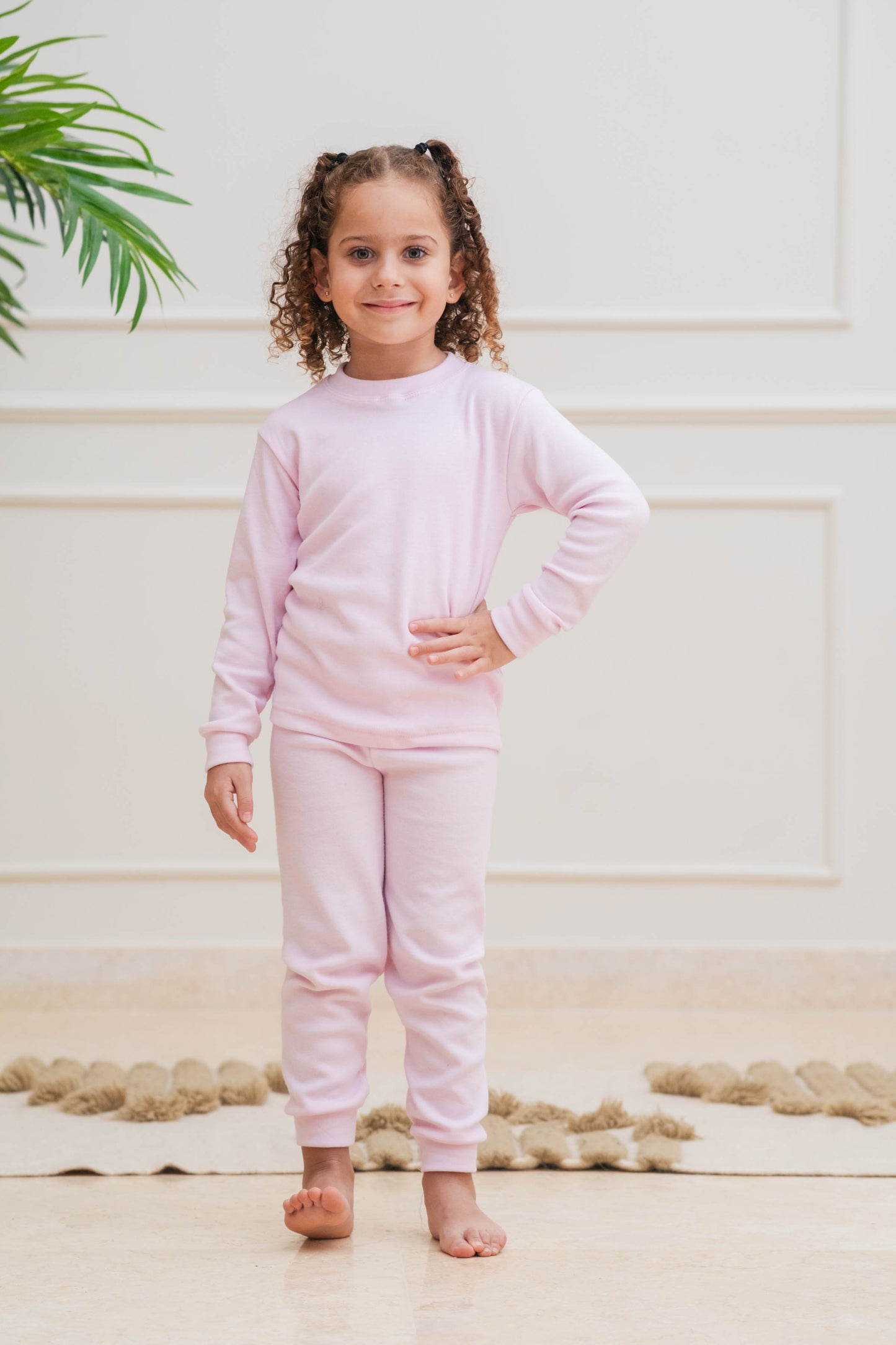 Thermal Long Sleeve set in Pink
