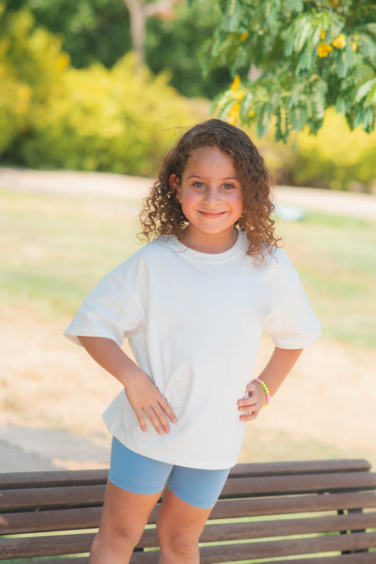 White Over-sized Tee